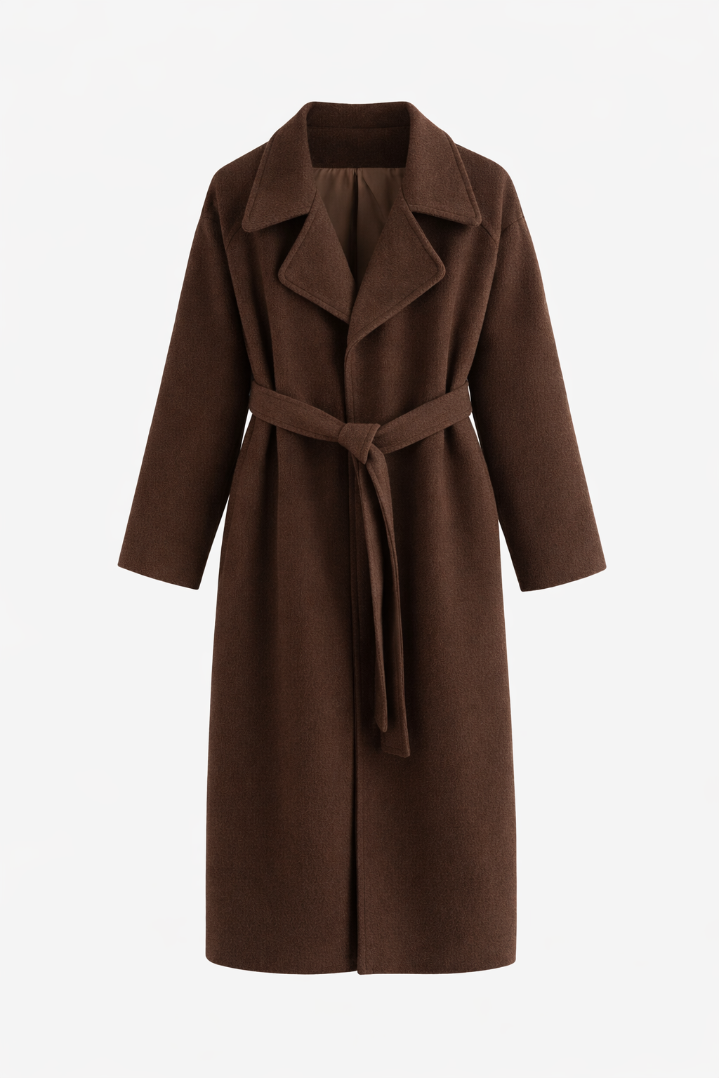 Women's Longline Lapel Collar Straight Fit Duster Coat
