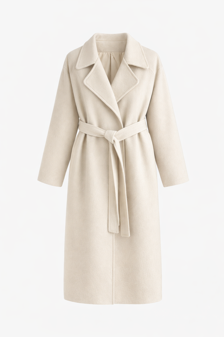Women's Longline Lapel Collar Straight Fit Duster Coat