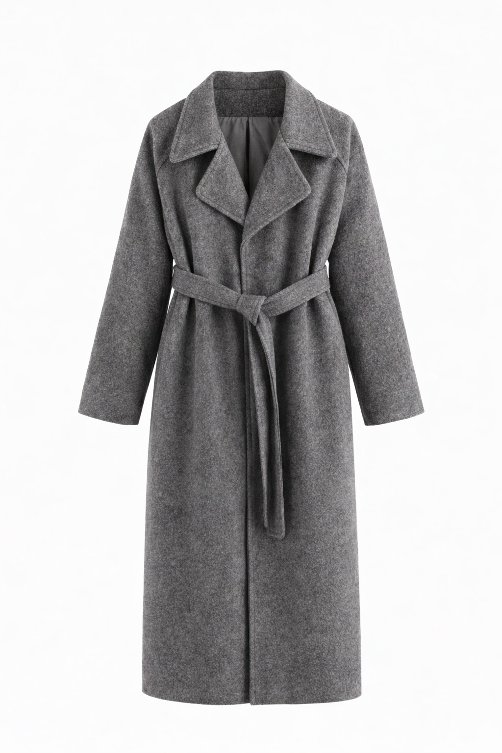 Women's Longline Lapel Collar Straight Fit Duster Coat