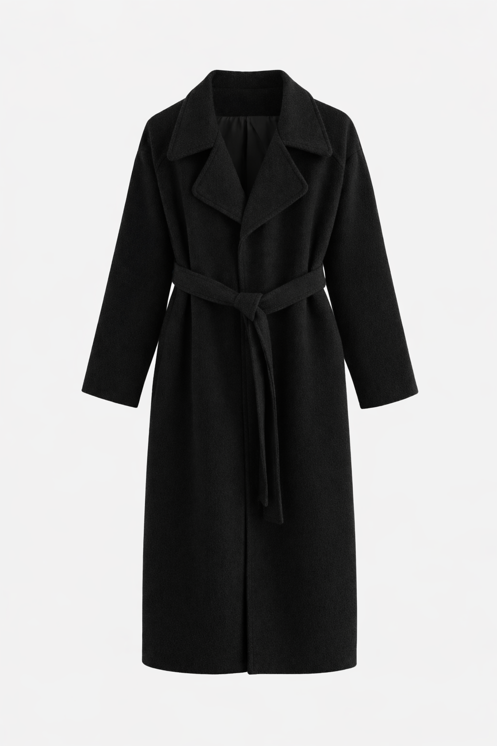 Women's Longline Lapel Collar Straight Fit Duster Coat