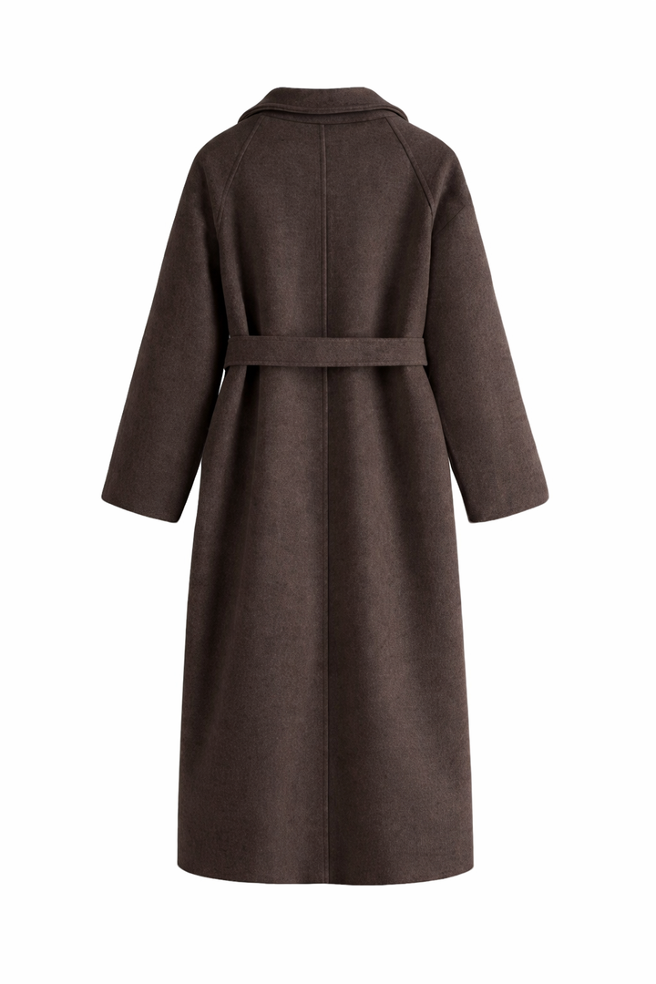 Women's Longline Lapel Collar Straight Fit Duster Coat