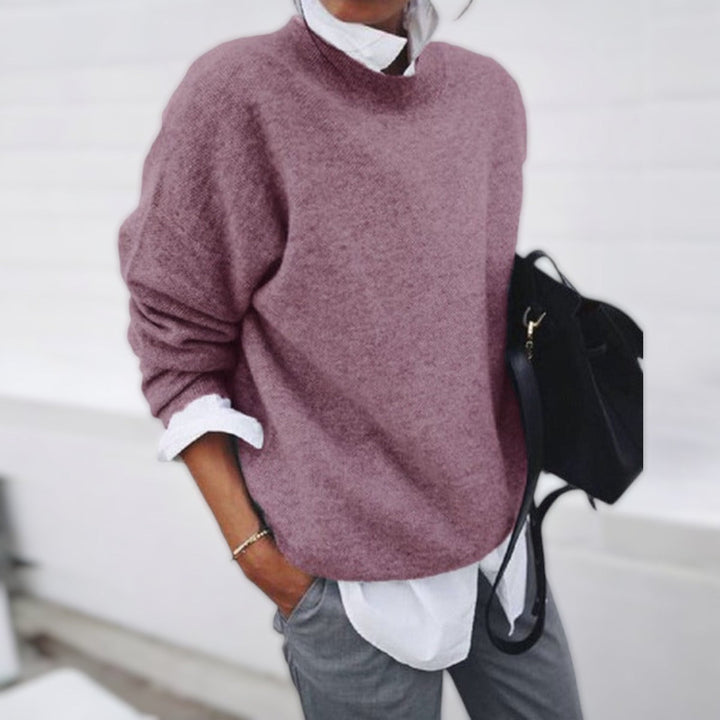 Women's Loose Fit Oversized Long Sleeve Cashmere Sweater