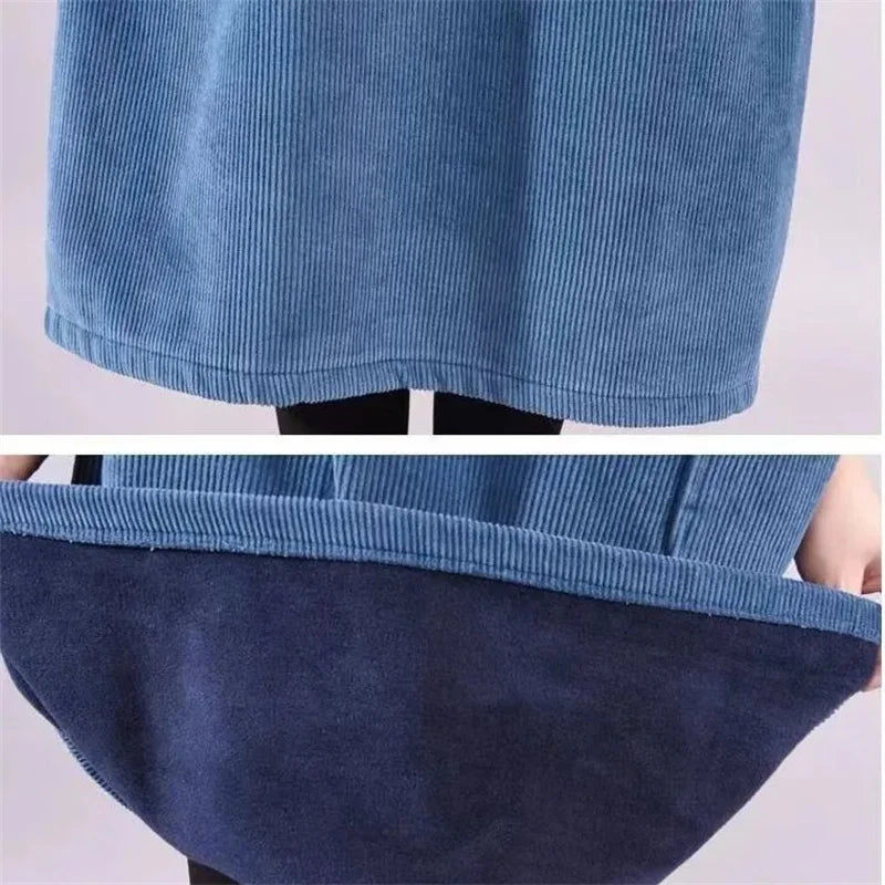 Women's Turtleneck Long Sleeve Midi Knit Sweater Dress