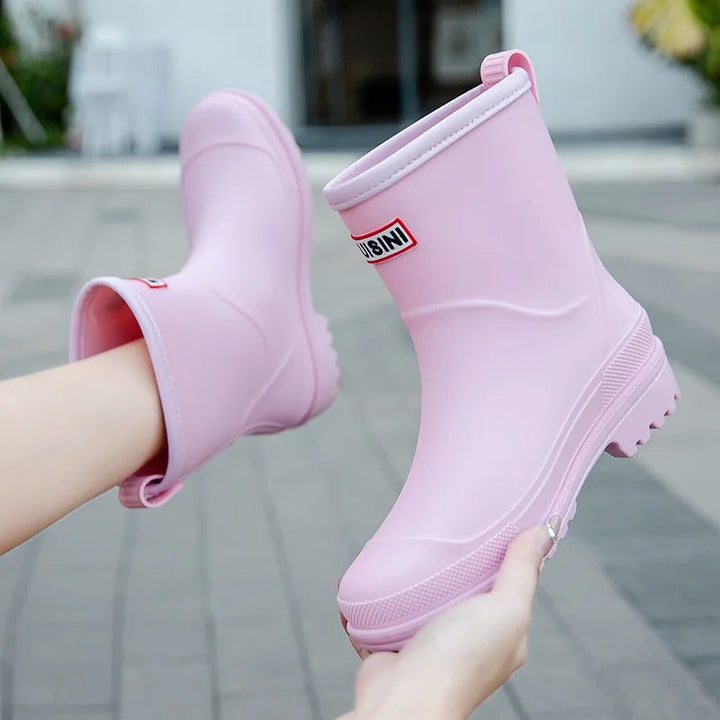 Women's Waterproof Non Slip Short Ankle Rain Boots