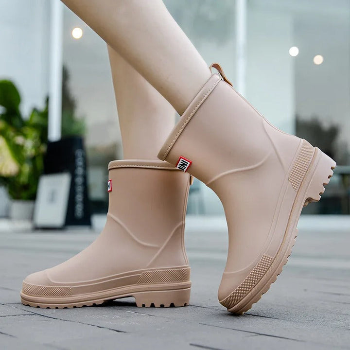 Women's Waterproof Non Slip Short Ankle Rain Boots