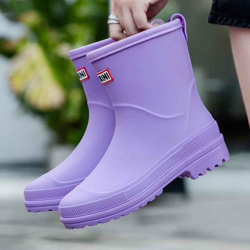 Women's Waterproof Non Slip Short Ankle Rain Boots