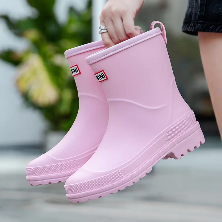 Women's Waterproof Non Slip Short Ankle Rain Boots