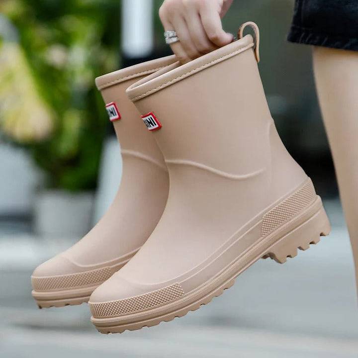 Women's Waterproof Non Slip Short Ankle Rain Boots