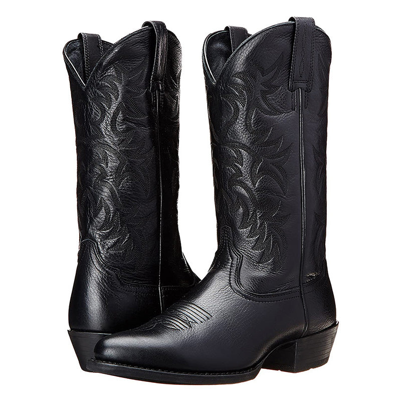 Women's Western Cowboy Stitched Pull-On Knee High Boots
